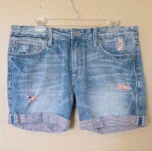Anoname Womens Becca Boyfriend Denim Shorts - Size 31